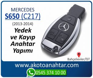 Mercedes S600 (C217) Araba Oto Otomobil Car Yedek Kayıp Kumanda İmmobilizer Anahtar Anahtarı Çilingir Anahtarcı Acil Kopyalama Kodlama Locksmith Key Bahçelievler İstanbul Kayboldu Dönmüyor Okumuyor Orjinal Kontak Tamir Tamiri Çip