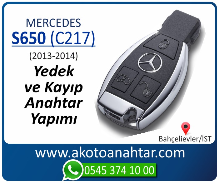 Mercedes S600 C217 Anahtari 2013 2014 - Mercedes S600 (C217) Anahtarı | Yedek ve Kayıp Anahtar Yapımı