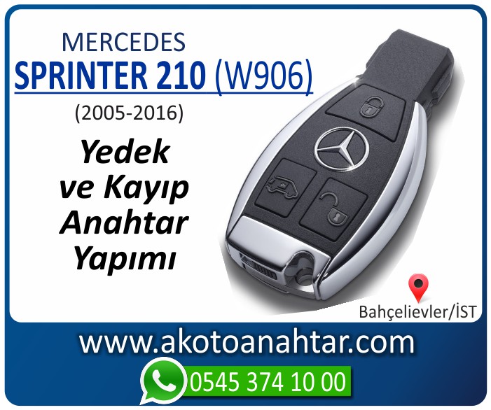 Mercedes Sprinter 210 W906 Anahtari 2005 2006 2007 2008 2009 2010 2011 2012 2013 2014 2015 2016 - Mercedes Sprinter 210 (W906) Anahtarı | Yedek ve Kayıp Anahtar Yapımı