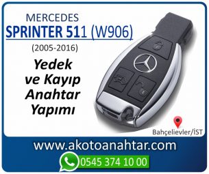 Mercedes Sprinter 511 (W906) Araba Oto Otomobil Car Yedek Kayıp Kumanda İmmobilizer Anahtar Anahtarı Çilingir Anahtarcı Acil Kopyalama Kodlama Locksmith Key Bahçelievler İstanbul Kayboldu Dönmüyor Okumuyor Orjinal Kontak Tamir Tamiri Çip