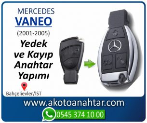 Mercedes Vaneo Araba Oto Otomobil Car Yedek Kayıp Kumanda İmmobilizer Anahtar Anahtarı Çilingir Anahtarcı Acil Kopyalama Kodlama Locksmith Key Bahçelievler İstanbul Kayboldu Dönmüyor Okumuyor Orjinal Kontak Tamir Tamiri Çip