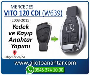 Mercedes Vito 120 CDI (W639) Araba Oto Otomobil Car Yedek Kayıp Kumanda İmmobilizer Anahtar Anahtarı Çilingir Anahtarcı Acil Kopyalama Kodlama Locksmith Key Bahçelievler İstanbul Kayboldu Dönmüyor Okumuyor Orjinal Kontak Tamir Tamiri Çip