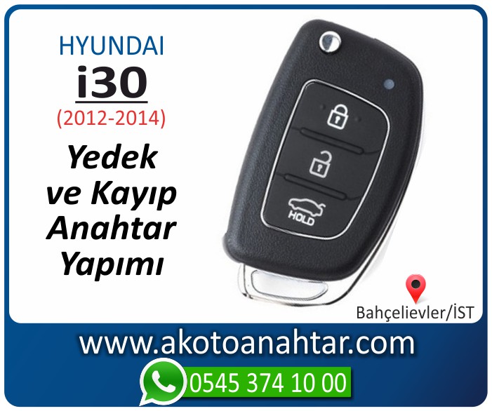 hyundai i30 anahtari anahtar key yedek yaptirma fiyati kopyalama cogaltma kayip 2012 2013 2014 model - Hyundai i30 Anahtarı | Yedek ve Kayıp Anahtar Yapımı