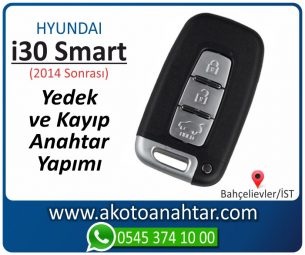 Hyundai i30 Smart Araba Oto Otomobil Car Sustalı Yedek Kayıp Kumanda Kumandalı İmmobilizer Anahtar Anahtarı Çilingir Anahtarcı Acil Kopyalama Kodlama Locksmith Key Bahçelievler İstanbul Kayboldu Dönmüyor Okumuyor Orjinal Kontak Tamir Tamiri Çip