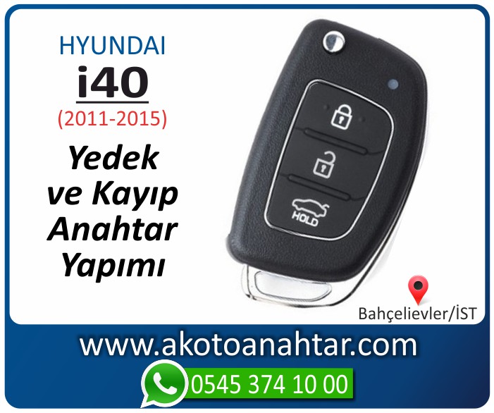 hyundai i40 anahtari anahtar key yedek yaptirma fiyati kopyalama cogaltma kayip 2011 2012 2013 2014 2015 model - Hyundai i40 Anahtarı | Yedek ve Kayıp Anahtar Yapımı