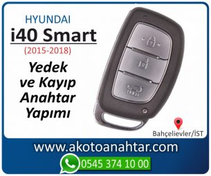 Hyundai i40 Smart Araba Oto Otomobil Car Sustalı Yedek Kayıp Kumanda Kumandalı İmmobilizer Anahtar Anahtarı Çilingir Anahtarcı Acil Kopyalama Kodlama Locksmith Key Bahçelievler İstanbul Kayboldu Dönmüyor Okumuyor Orjinal Kontak Tamir Tamiri Çip