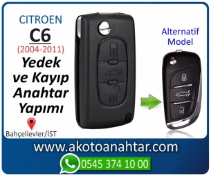 Citroen C6 Araba Oto Otomobil Car Sustalı Yedek Kayıp Kumanda Kumandalı İmmobilizer Anahtar Anahtarı Çilingir Anahtarcı Acil Kopyalama Kodlama Locksmith Key Bahçelievler İstanbul Kayboldu Dönmüyor Okumuyor Orjinal Kontak Tamir Tamiri Çip