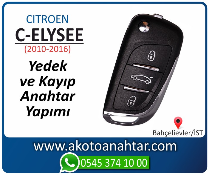 Citroen c eliysee anahtari anahtar key yedek yaptirma fiyati kopyalama cogaltma kayip 2010 2011 2012 2013 2014 2015 2016 model - C-eliysee Anahtarı | Yedek ve Kayıp Anahtar Yapımı