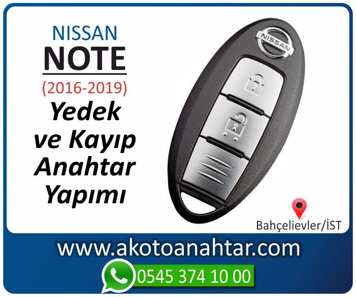 Nissan note smart anahtari anahtar key yedek yaptirma fiyati kopyalama cogaltma kayip 2016 2017 2018 2019 model - Nissan Note Smart Anahtarı | Yedek ve Kayıp Anahtar Yapımı