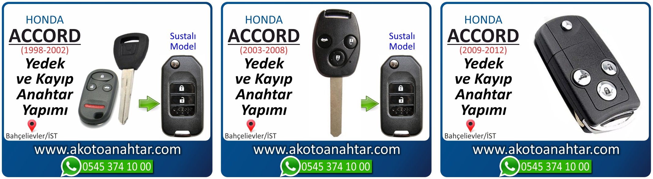 honda accort anahtari - Honda Accord Anahtarı | Yedek ve Kayıp Anahtar Yapımı