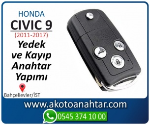 Honda Civic 9 Araba Oto Otomobil Car Sustalı Yedek Kayıp Kumanda Kumandalı İmmobilizer Anahtar Anahtarı Çilingir Anahtarcı Acil Kopyalama Kodlama Locksmith Key Bahçelievler İstanbul Kayboldu Dönmüyor Okumuyor Orjinal Kontak Tamir Tamiri Çip