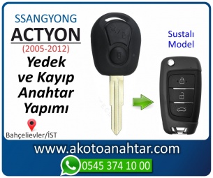 Ssangyong Actyon Araba Oto Otomobil Car Sustalı Yedek Kayıp Kumanda Kumandalı İmmobilizer Anahtar Anahtarı Çilingir Anahtarcı Acil Kopyalama Kodlama Locksmith Key Bahçelievler İstanbul Kayboldu Dönmüyor Okumuyor Orjinal Kontak Tamir Tamiri Çip