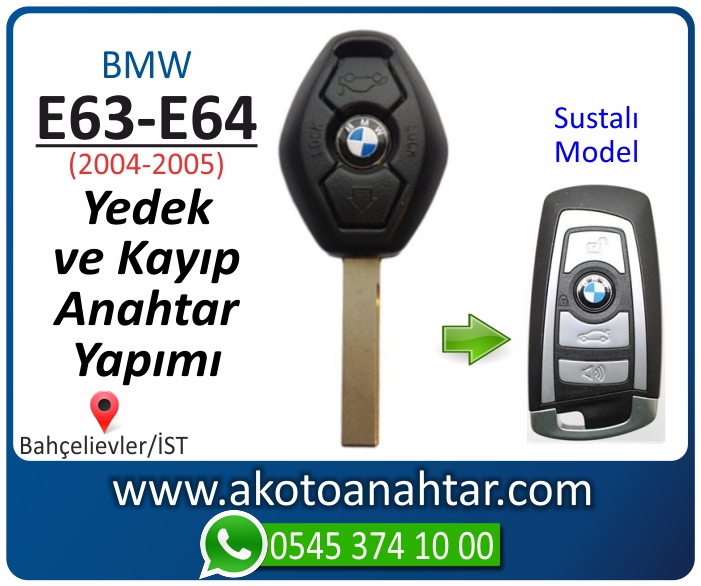 bmw 6 serisi e63 anahtari anahtar key yedek yaptirma fiyati kopyalama cogaltma kayip 2004 2005 model - Bmw E63 Anahtarı | Yedek ve Kayıp Anahtar Yapımı