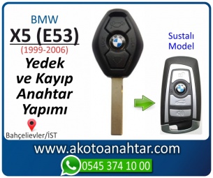 Bmw X5 (E53) Araba Oto Otomobil Car Sustalı Yedek Kayıp Kumanda Kumandalı İmmobilizer Anahtar Anahtarı Çilingir Anahtarcı Acil Kopyalama Kodlama Locksmith Key Bahçelievler İstanbul Kayboldu Dönmüyor Okumuyor Orjinal Kontak Tamir Tamiri Çip