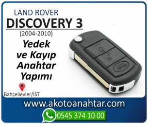 Land Rover Discovery 3 Araba Oto Otomobil Car Sustalı Yedek Kayıp Kumanda Kumandalı İmmobilizer Anahtar Anahtarı Çilingir Anahtarcı Acil Kopyalama Kodlama Locksmith Key Bahçelievler İstanbul Kayboldu Dönmüyor Okumuyor Orjinal Kontak Tamir Tamiri Çip