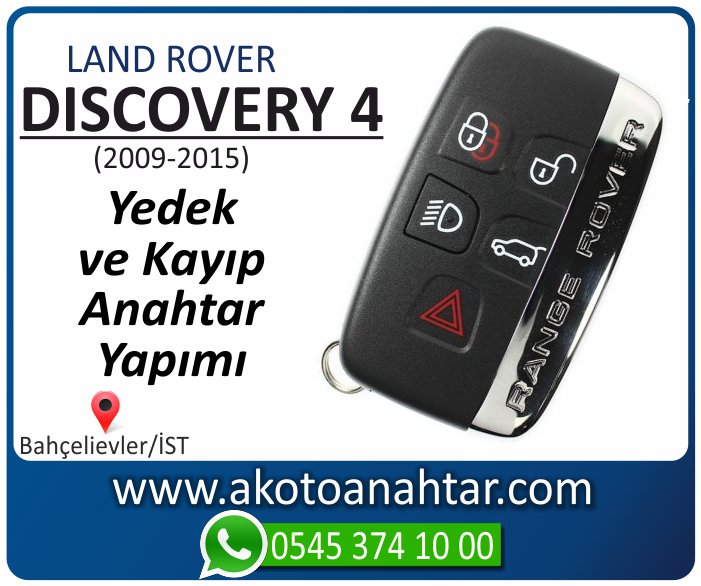 land rover discovery 4 anahtari anahtar key yedek yaptirma fiyati kopyalama cogaltma kayip 2009 2010 2011 2012 2013 2014 2015 model - Land Rover Discovery 4 Anahtarı | Yedek ve Kayıp Anahtar Yapımı