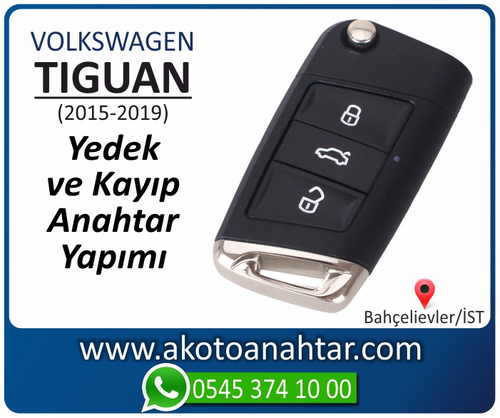 volkswagen yeni vw tiguan anahtari anahtar key yedek yaptirma fiyati kopyalama cogaltma kayip 2015 2016 2017 2018 2019 model - Volkswagen Yeni Tiguan Anahtarı | Yedek ve Kayıp Anahtar Yapımı